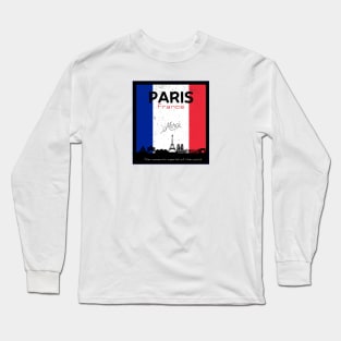 Paris, France Romantic Capital, French Long Sleeve T-Shirt